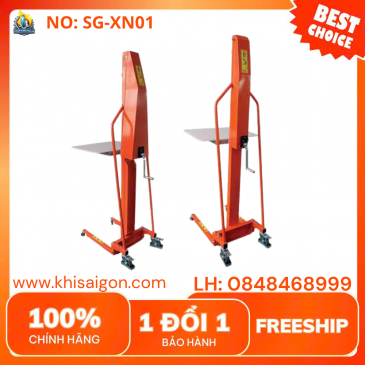 Xe Nâng Lắp Tời Quay Tay Mini 200kg – Nhỏ Gọn & An Toàn