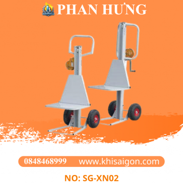 Xe Đẩy Nâng 1200mm Sử Dụng Tời Quay Tay: Giải Pháp Nâng Hạ 150kg Thông Minh