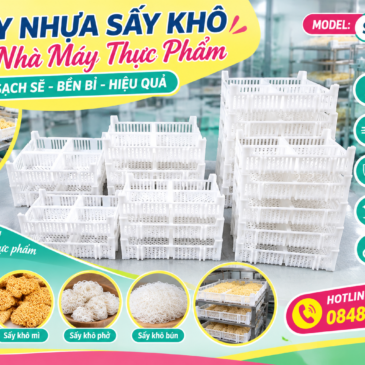 KHAY NHỰA PP SG-PP 208 KHAY SẤY MIẾN, MÌ, PHỞ, BÚN KHÔ CHO NHÀ MÁY THỰC PHẨM